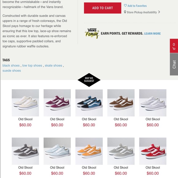 ‘Vans’ Old Skool Canvas/Suede Low Top Sneakers - Picture 8 of 8